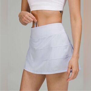 lululemon athletica pace rival skirt with shorts size 14 in berry mist